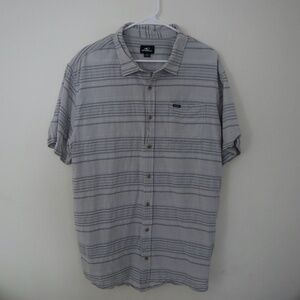 O'Neill - Men's Seafaring Stripe Standard Fit Shirt - Size XXL - Gray